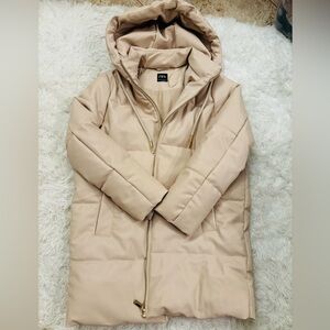 Zara faux leather puffer